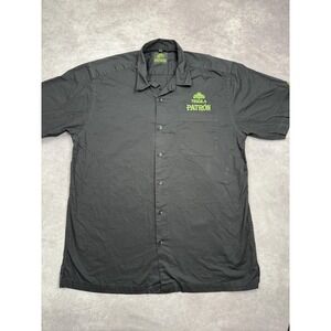 Patron‎ Tequila Shirt Mens Large Button Up Short Sleeve Bar Promo Embroidered